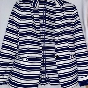 Express navy striped blazer